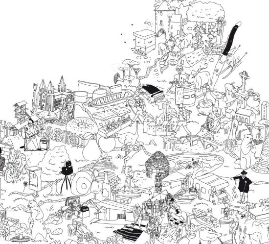 carte aveyron benoit blein dessin