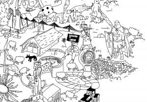 carte aveyron benoit blein dessin